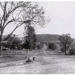 Pluckemin Village - Bedminster NJ - circa 1902 - Main Street and Mountain Avenue, also known as Washington Valley Road.