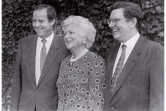 First Lady Barbara Bush meets Governor Kean and Steve Forbes - Upon the death of his father Malcolm, Steve Forbes Jr. (right) became the head of the Forbes publishing business.