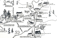 Another View of the Bedminster-Far Hills Bicentennial Salute Poster. Part of a larger commemorative piece that was offered at the Bedminster Bicentennial.