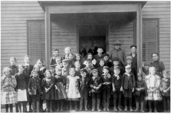Pottersville School Children - early 1900s - At the Northwestern corner of Bedminster. Photo courtesy of the Bernardsville Public Library.