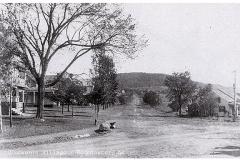 Pluckemin Village - Bedminster NJ - circa 1902 - Main Street and Mountain Avenue, also known as Washington Valley Road.
