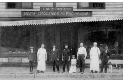 Kiddy Brothers Meats and Grocery - Bernardsville - early 1900s. Liddy Brothers Meats, Groceries and Provisions Store.
