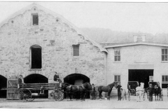 First Bernardsville Fire House - 1898 - Located in the Old Stone Barn. Photo courtesy of the Bernardsville Public Library.