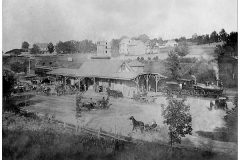Bernardsville Train Station - circa 1900 - As the "Millionaires Express" rolled into town