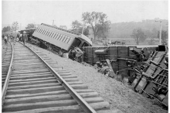 Far Hills Train Accident - 1908 - Near Far Hills. Photo courtesy of the Clarence Dillon Public Library.