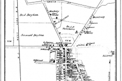 Village of Basking Ridge Map, New Jersey - 1873 - Atlas of Somerset County, New Jersey published by Beer, Comstock, & Cline, NY in 1873.